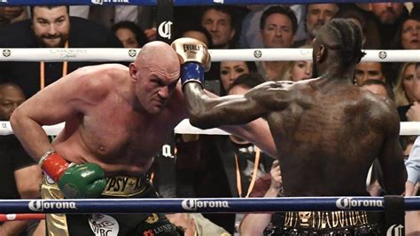 tyson fury vs deontay wilder.